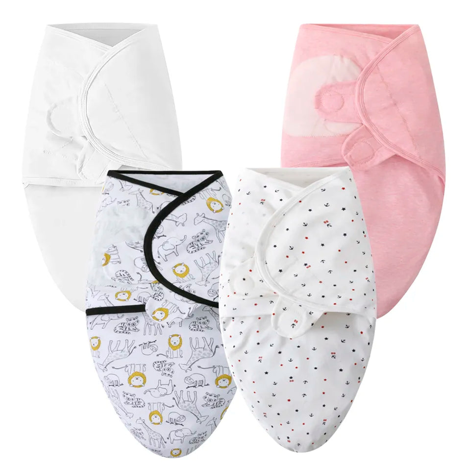 Babies Sleeping Bags Newborn Baby Cocoon Swaddle Wrap Envelope 100%Cotton 0-6 Months Baby Blanket Swaddling Wrap Sleepsack