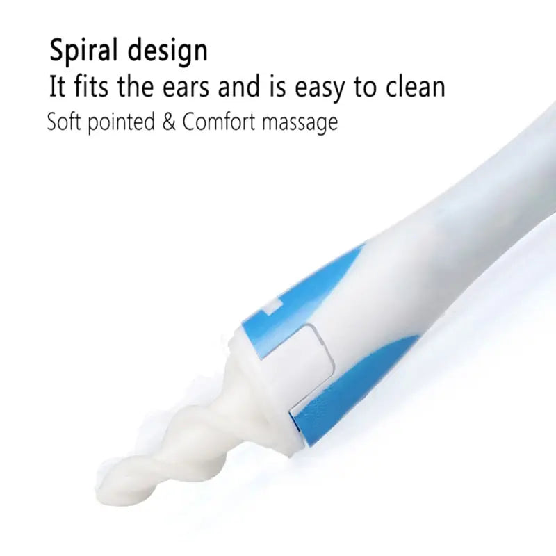 Ear Cleaner With Soft Silicone Ear Wax Remover Tool 16 Replacement Tips Spiral Earwax Health Ear Cleaner Care Tools