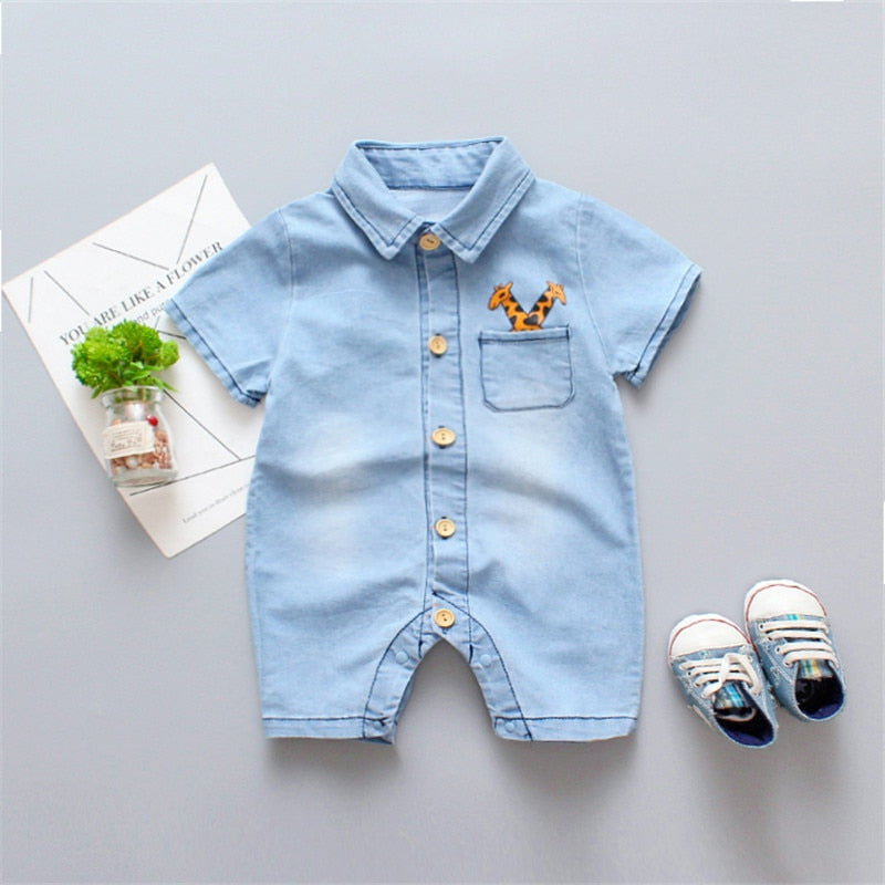IENENS Kids Baby Boy Jumper Girls Clothes Pants Denim Shorts Jeans Overalls Toddler Infant Jumpsuits Newborn Clothing Tracksuits
